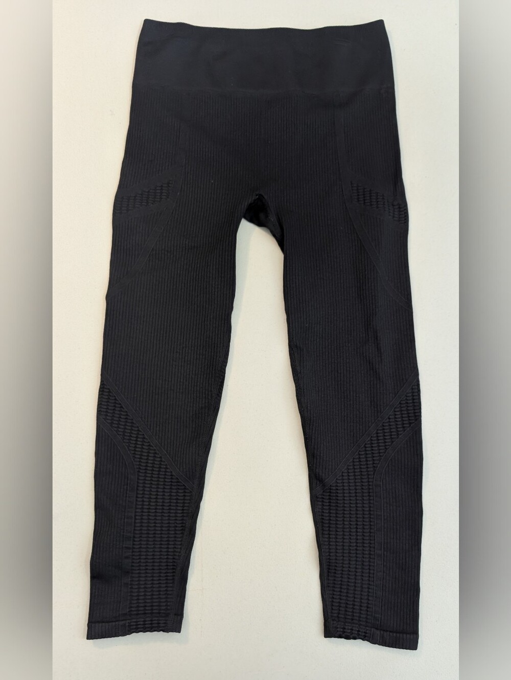 Fabletics black compression leggings, large